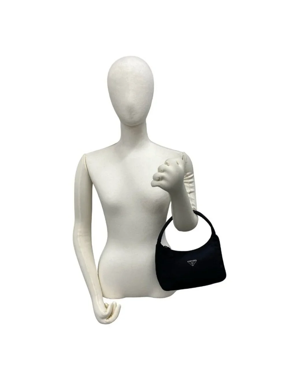 Prada Tessuto Nylon Mini Handbag Pouch Black